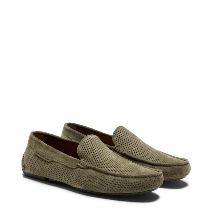 Men Suede Driver Loafer Seaweed Fratelli Rossetti Loafers Men Suede Driver Loafer Seaweed Fratelli Rossetti Loafers