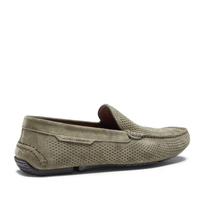 Men Suede Driver Loafer Seaweed Fratelli Rossetti Loafers Men Suede Driver Loafer Seaweed Fratelli Rossetti Loafers