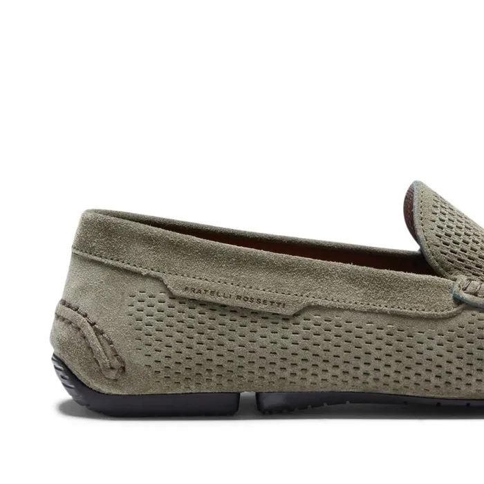 Men Suede Driver Loafer Seaweed Fratelli Rossetti Loafers Men Suede Driver Loafer Seaweed Fratelli Rossetti Loafers