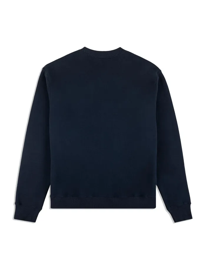 Men Sweatshirts And Hoodies Sergio Tacchini Varsita Crewneck Maritime Blue