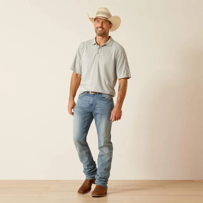 Men TShirts and Polos Ariat AC Polo Silver Lining Men TShirts and Polos Ariat AC Polo Silver Lining