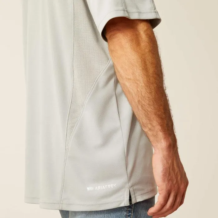 Men TShirts and Polos Ariat AC Polo Silver Lining Men TShirts and Polos Ariat AC Polo Silver Lining