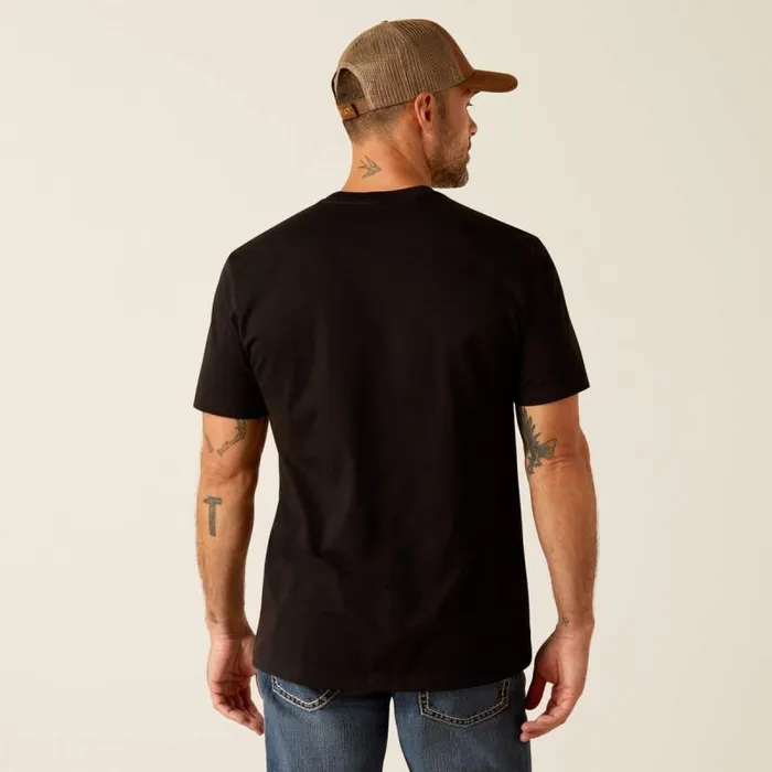 Men TShirts and Polos Ariat Ariat Hexstatic TShirt Black Men TShirts and Polos Ariat Ariat Hexstatic TShirt Black