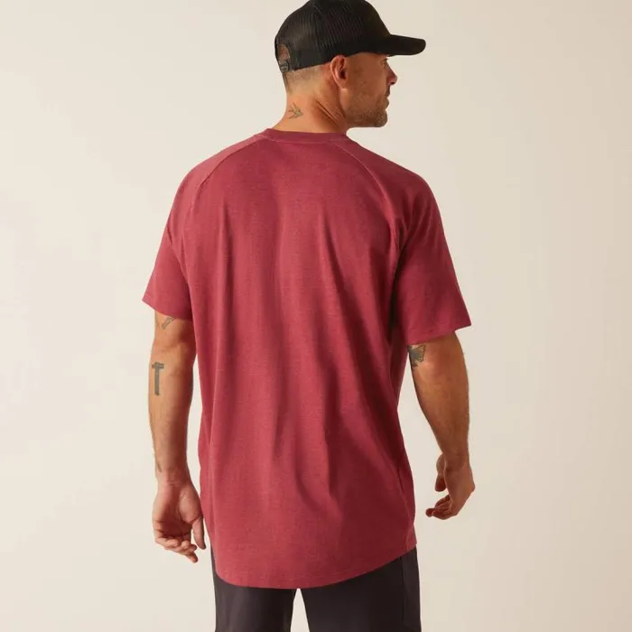 Men TShirts and Polos Ariat Rebar Cotton Strong TShirt Roan Rouge Heather Men TShirts and Polos Ariat Rebar Cotton Strong TShirt Roan Rouge Heather