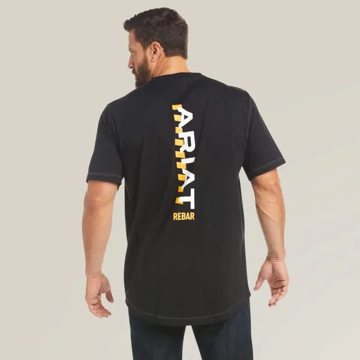 Men TShirts and Polos Ariat Rebar Workman Logo TShirt Black
