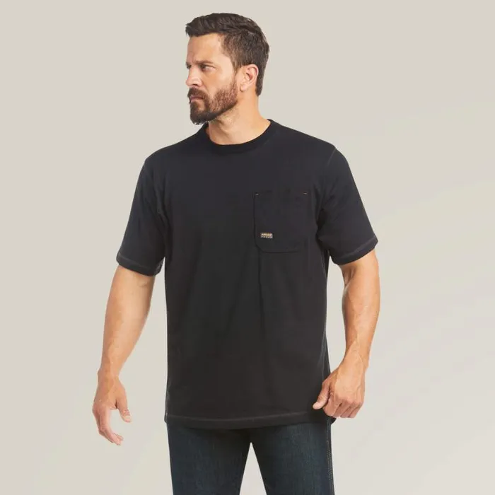 Men TShirts and Polos Ariat Rebar Workman Logo TShirt Black