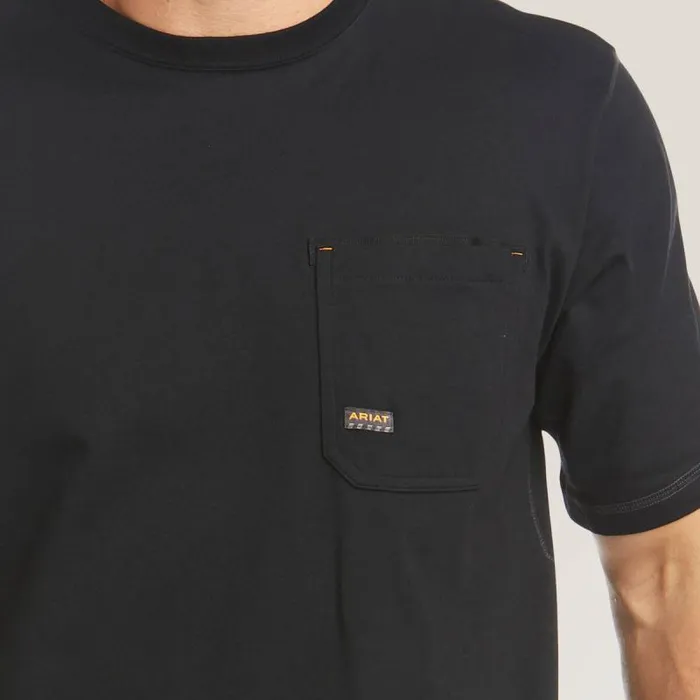Men TShirts and Polos Ariat Rebar Workman Logo TShirt Black