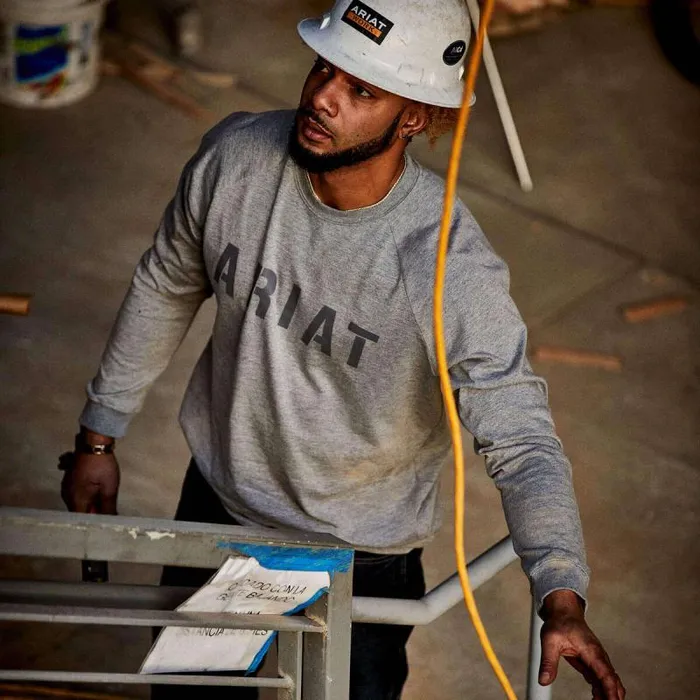 Men TShirts and Polos Ariat Rebar Workman Logo TShirt Black