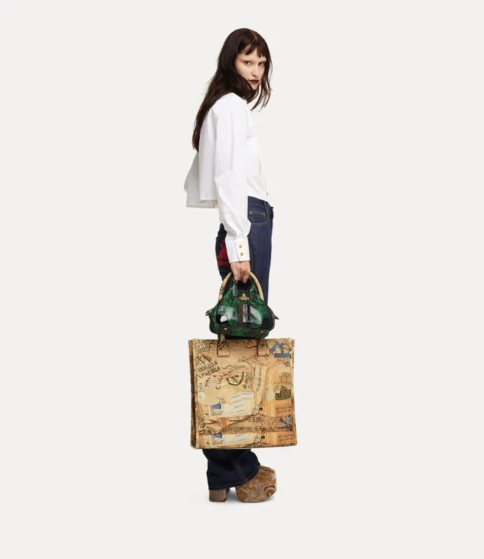 Men Teddy Tote Bag Rubbishprint Vivienne Westwood Tote Bags Men Teddy Tote Bag Rubbishprint Vivienne Westwood Tote Bags