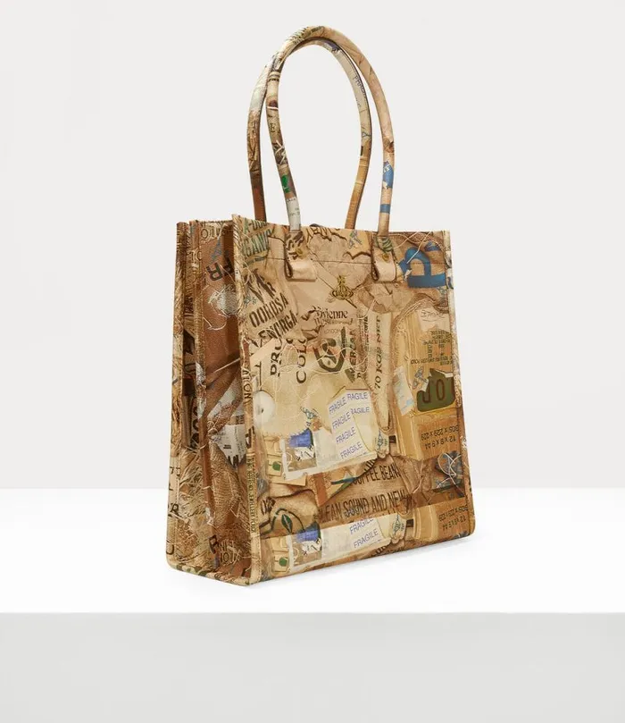 Men Teddy Tote Bag Rubbishprint Vivienne Westwood Tote Bags Men Teddy Tote Bag Rubbishprint Vivienne Westwood Tote Bags