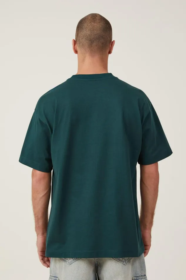 Men Tees and Tanks Cotton On Box Fit College TShirt Pineneedle Green St Louis Men Tees and Tanks Cotton On Box Fit College TShirt Pineneedle Green St Louis