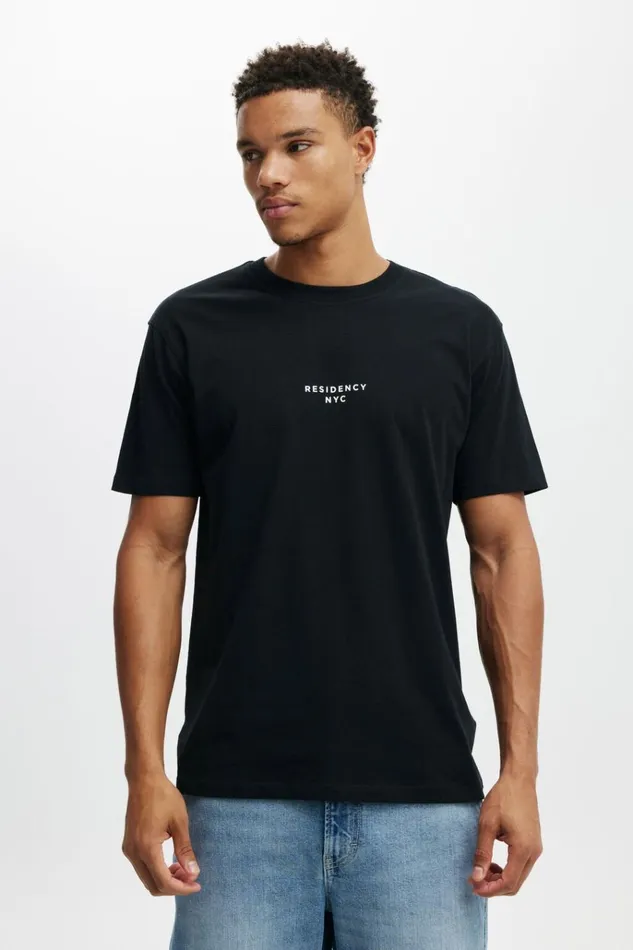 Men Tees and Tanks Cotton On Easy TShirt Blackresidency Nyc