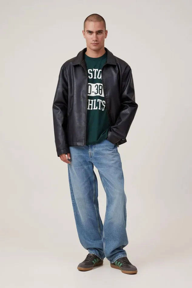 Men Tees and Tanks Cotton On Loose Fit College TShirt Pineneedle Green Boston Ath Men Tees and Tanks Cotton On Loose Fit College TShirt Pineneedle Green Boston Ath
