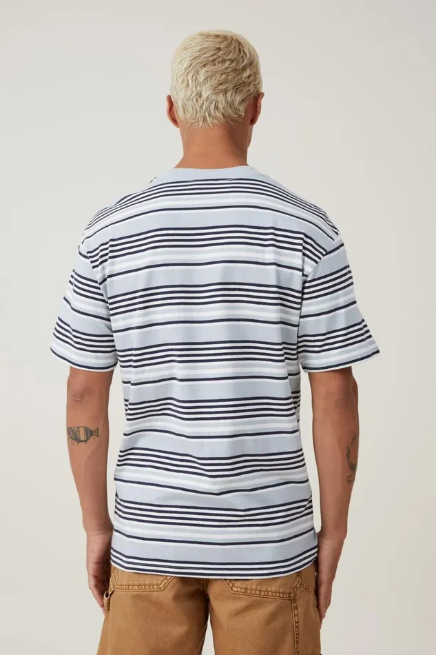Men Tees and Tanks Cotton On Loose Fit Stripe TShirt Sky Blue Everyday Stripe Men Tees and Tanks Cotton On Loose Fit Stripe TShirt Sky Blue Everyday Stripe