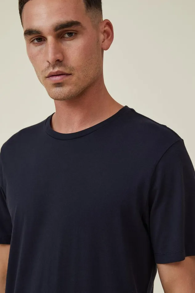 Men Tees and Tanks Cotton On Organic Regular Fit Crew TShirt Ink Navy Men Tees and Tanks Cotton On Organic Regular Fit Crew TShirt Ink Navy