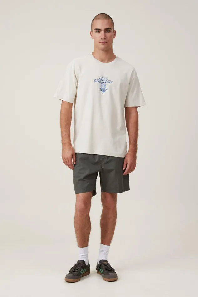 Men Tees and Tanks Cotton On Premium Loose Fit Art TShirt Bone Late Checkout Men Tees and Tanks Cotton On Premium Loose Fit Art TShirt Bone Late Checkout