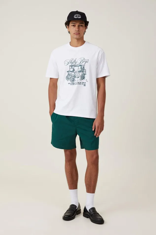 Men Tees and Tanks Cotton On Premium Loose Fit Art TShirt White Sb Golf Cart Men Tees and Tanks Cotton On Premium Loose Fit Art TShirt White Sb Golf Cart