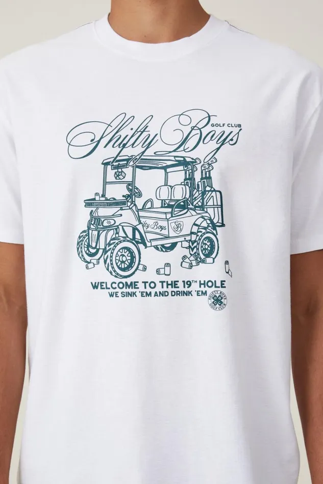 Men Tees and Tanks Cotton On Premium Loose Fit Art TShirt White Sb Golf Cart Men Tees and Tanks Cotton On Premium Loose Fit Art TShirt White Sb Golf Cart