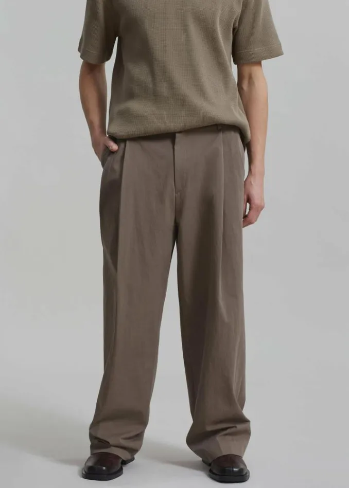 Men The Frankie Shop Brandon Trousers 8211 Brown Brown