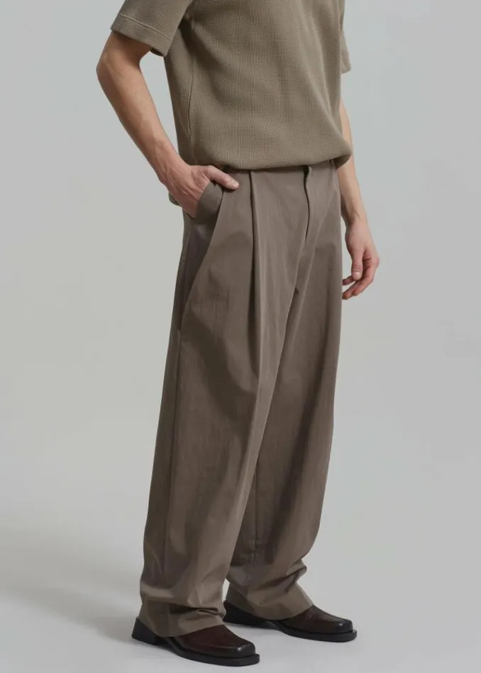 Men The Frankie Shop Brandon Trousers 8211 Brown Brown