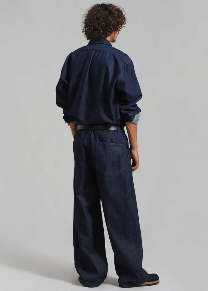 Men The Frankie Shop Drew Denim Pants 8211 Raw Wash Raw Wash