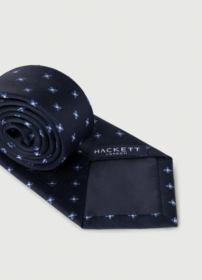 Men Ties and Pocket Squares Hackett London Floral Silk Tie Navyblue