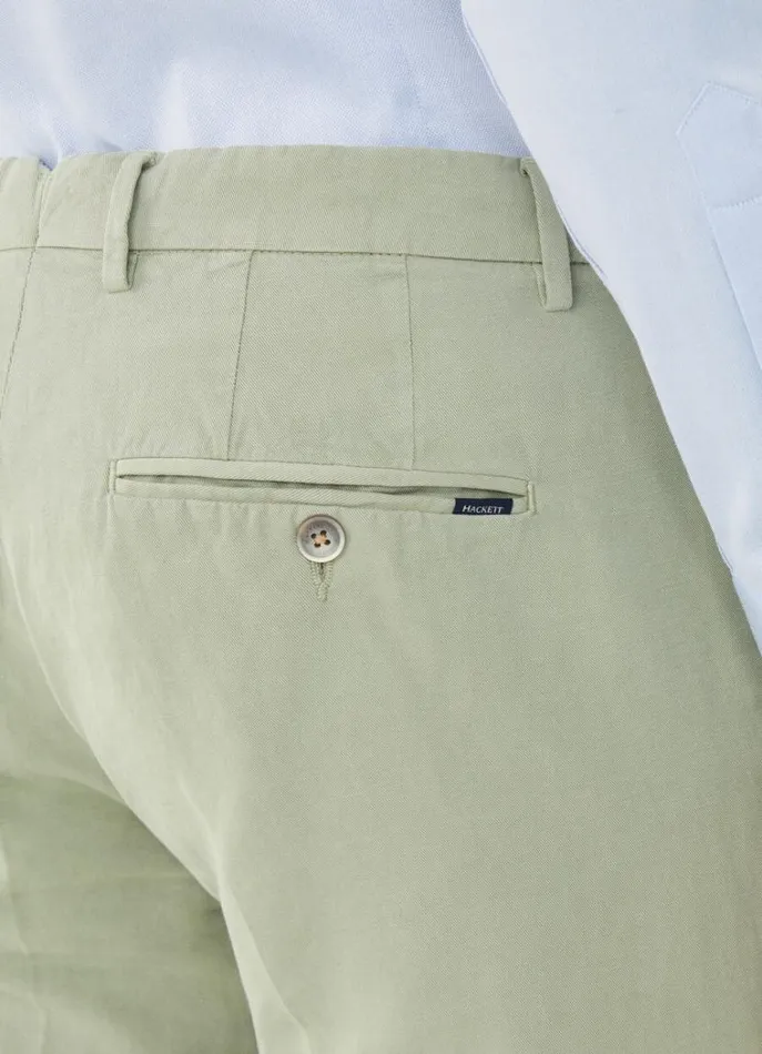 Men Trousers and Chinos Hackett London Kensington Slim Fit Chinos Seagrass Green