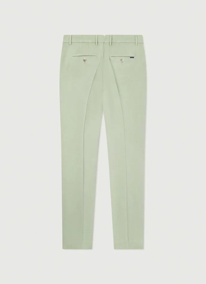 Men Trousers and Chinos Hackett London Kensington Slim Fit Chinos Seagrass Green