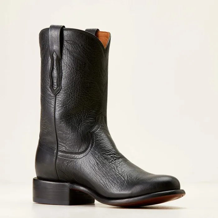 Men Western Boots Ariat Bench Made Clanton Western Boot Cool Black Bison