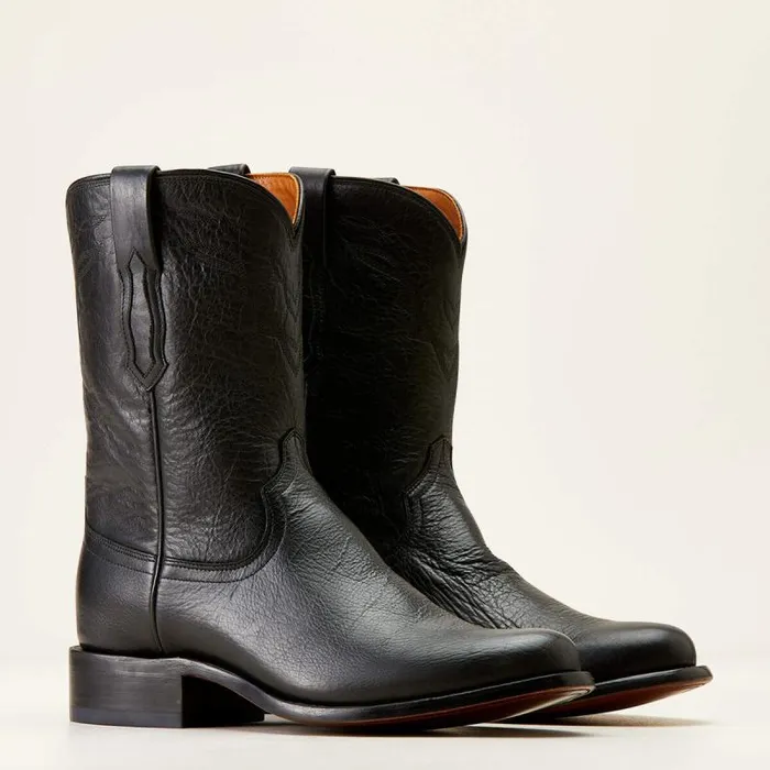 Men Western Boots Ariat Bench Made Clanton Western Boot Cool Black Bison