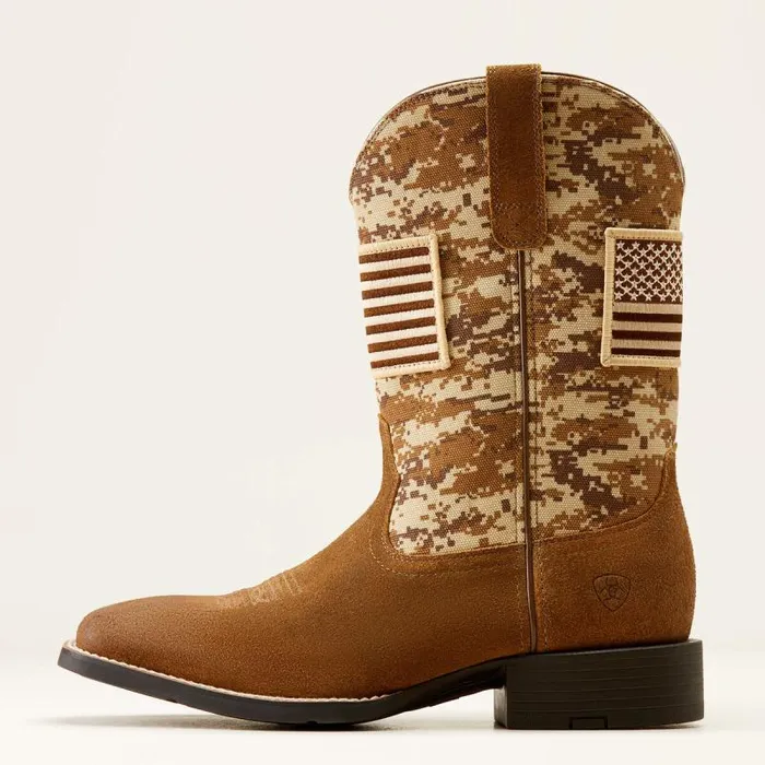 Men Western Boots Ariat Sport Patriot Boot Ariat Antique Mocha Suede Men Western Boots Ariat Sport Patriot Boot Ariat Antique Mocha Suede