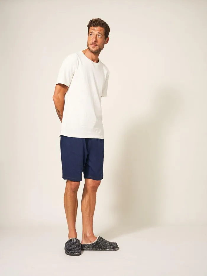 Men White Stuff Pyjamas Robbie Jersey Short French Navy