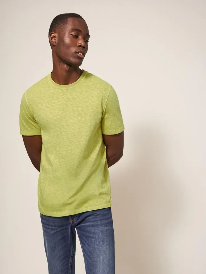 Men White Stuff Tshirts Abersoch Short Sleeve Tee Bright Green Men White Stuff Tshirts Abersoch Short Sleeve Tee Bright Green