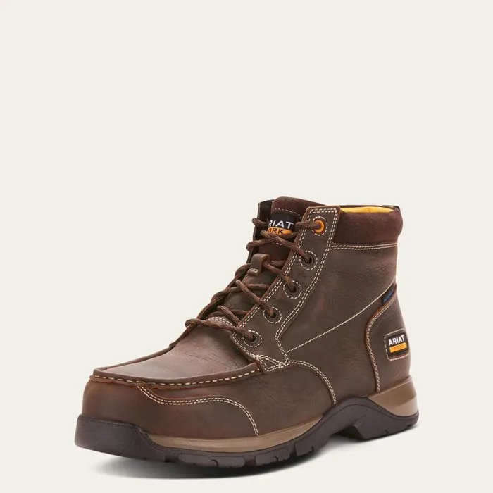 Men Work Boots Ariat Edge LTE Chukka Waterproof Composite Toe Work Boot Dark Brown Men Work Boots Ariat Edge LTE Chukka Waterproof Composite Toe Work Boot Dark Brown