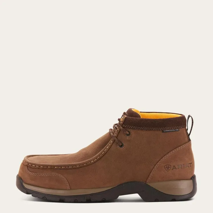 Men Work Boots Ariat Edge LTE Moc Composite Toe Work Boot Dark Brown Men Work Boots Ariat Edge LTE Moc Composite Toe Work Boot Dark Brown