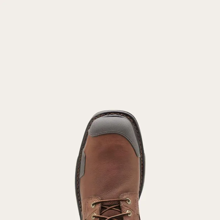 Men Work Boots Ariat OverDrive 8034 Wide Square Toe Waterproof Composite Toe Work Boot Chestnut Brown Men Work Boots Ariat OverDrive 8034 Wide Square Toe Waterproof Composite Toe Work Boot Chestnut Brown