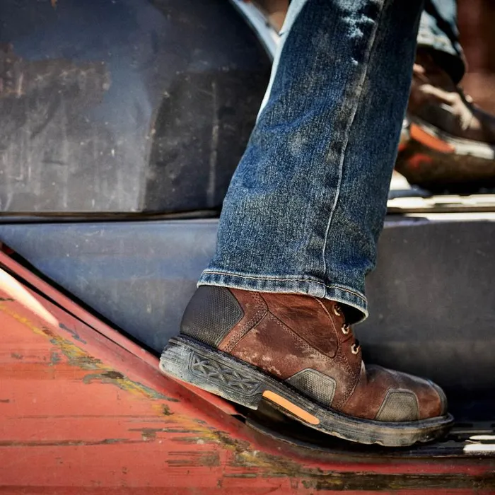 Men Work Boots Ariat OverDrive 8034 Wide Square Toe Waterproof Composite Toe Work Boot Chestnut Brown Men Work Boots Ariat OverDrive 8034 Wide Square Toe Waterproof Composite Toe Work Boot Chestnut Brown