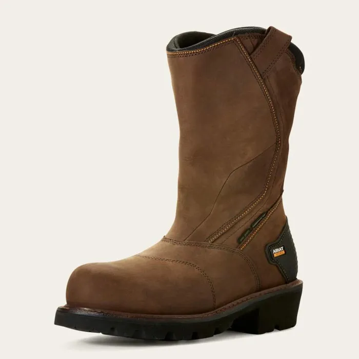 Men Work Boots Ariat Powerline 400G Waterproof 400g Composite Toe Work Boot Oily Distressed Brown Men Work Boots Ariat Powerline 400G Waterproof 400g Composite Toe Work Boot Oily Distressed Brown