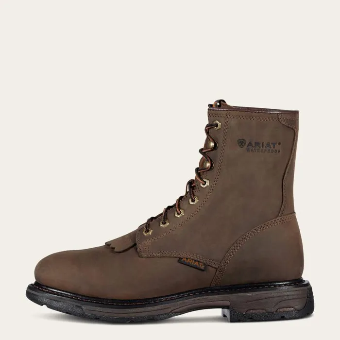Men Work Boots Ariat WorkHog 8034 Waterproof Work Boot Oily Distressed Brown Men Work Boots Ariat WorkHog 8034 Waterproof Work Boot Oily Distressed Brown
