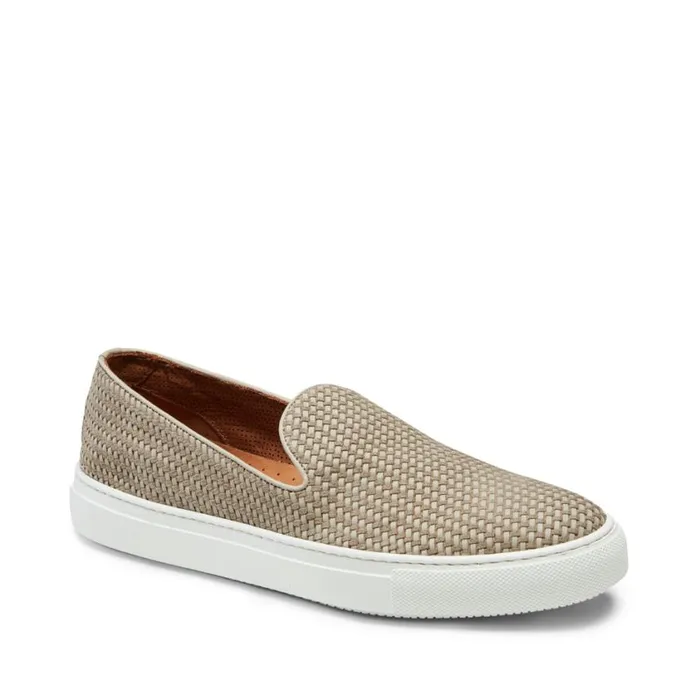 Men Woven Suede Slippers Dove Grey Fratelli Rossetti Slip On