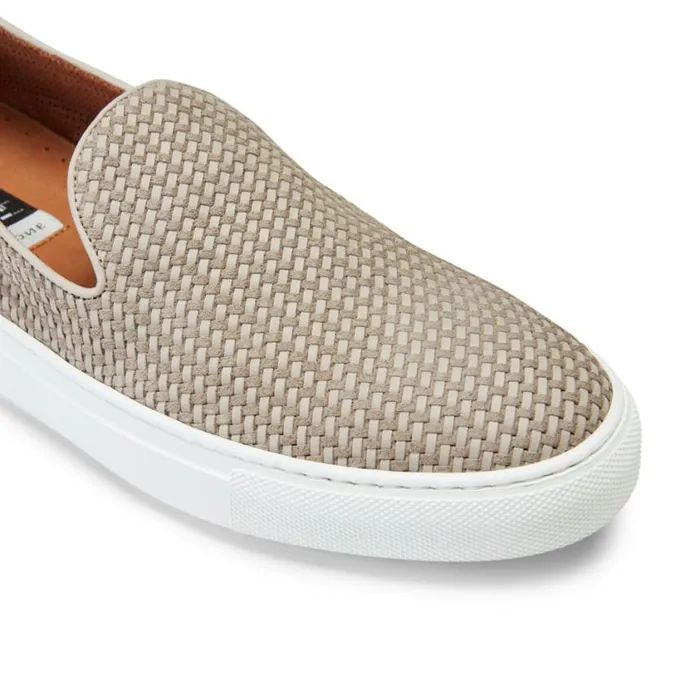 Men Woven Suede Slippers Dove Grey Fratelli Rossetti Slip On Men Woven Suede Slippers Dove Grey Fratelli Rossetti Slip On