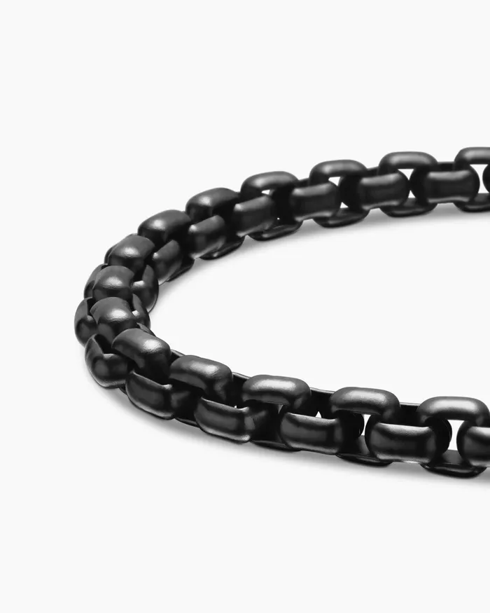 Mens Box Chain Bracelet In Stainless Steel With 14K Yellow Gold 5mm Men David Yurman Chain Mens Box Chain Bracelet In Stainless Steel With 14K Yellow Gold 5mm Men David Yurman Chain