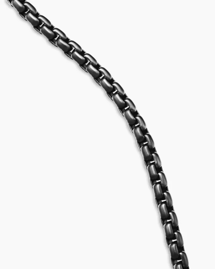 Mens Box Chain Necklace In Stainless Steel And Sterling Silver 5mm Men David Yurman Chains Mens Box Chain Necklace In Stainless Steel And Sterling Silver 5mm Men David Yurman Chains
