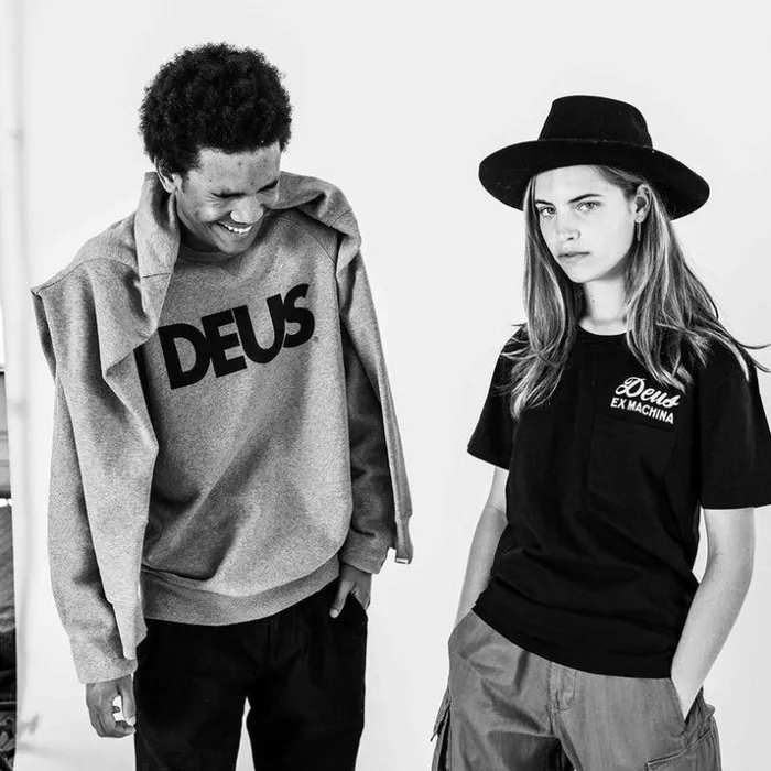 Mens Deus Ex Machina Classics All Caps Crew Sweater 8211 Grey Grey Mens Deus Ex Machina Classics All Caps Crew Sweater 8211 Grey Grey