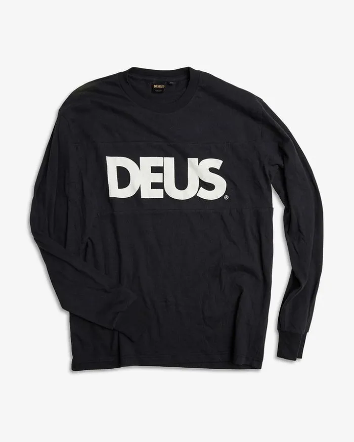 Mens Deus Ex Machina Classics All Caps Moto Jersey 8211 Black Black Mens Deus Ex Machina Classics All Caps Moto Jersey 8211 Black Black