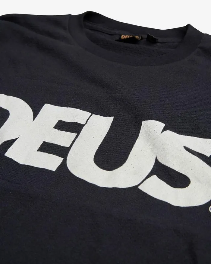 Mens Deus Ex Machina Classics All Caps Moto Jersey 8211 Black Black Mens Deus Ex Machina Classics All Caps Moto Jersey 8211 Black Black