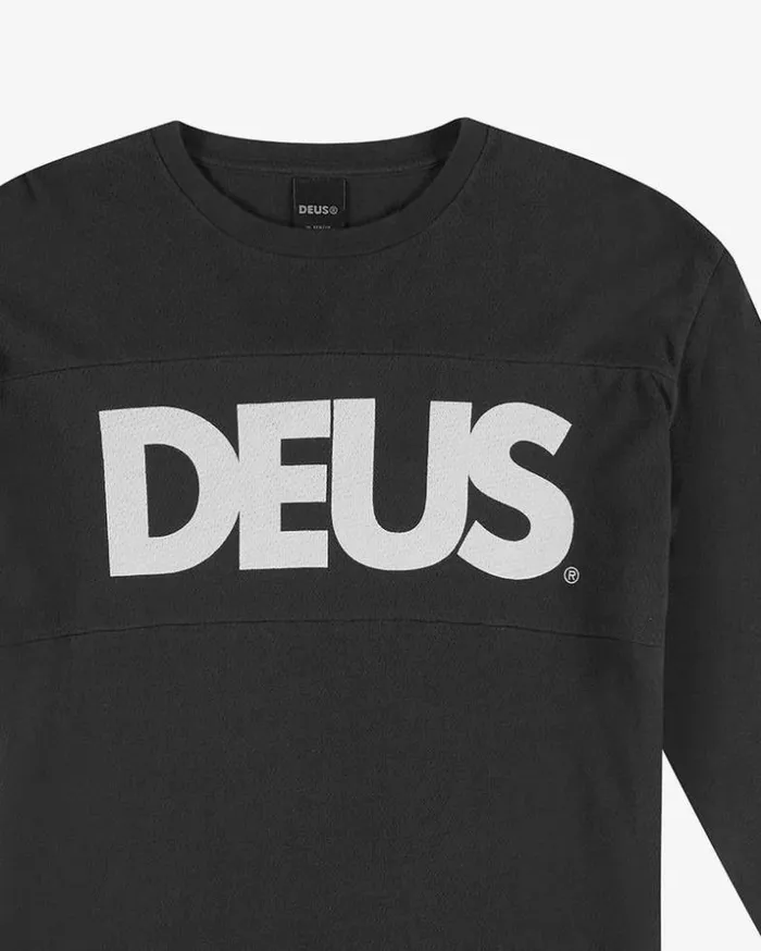 Mens Deus Ex Machina Classics All Caps Moto Jersey 8211 Black Black Mens Deus Ex Machina Classics All Caps Moto Jersey 8211 Black Black
