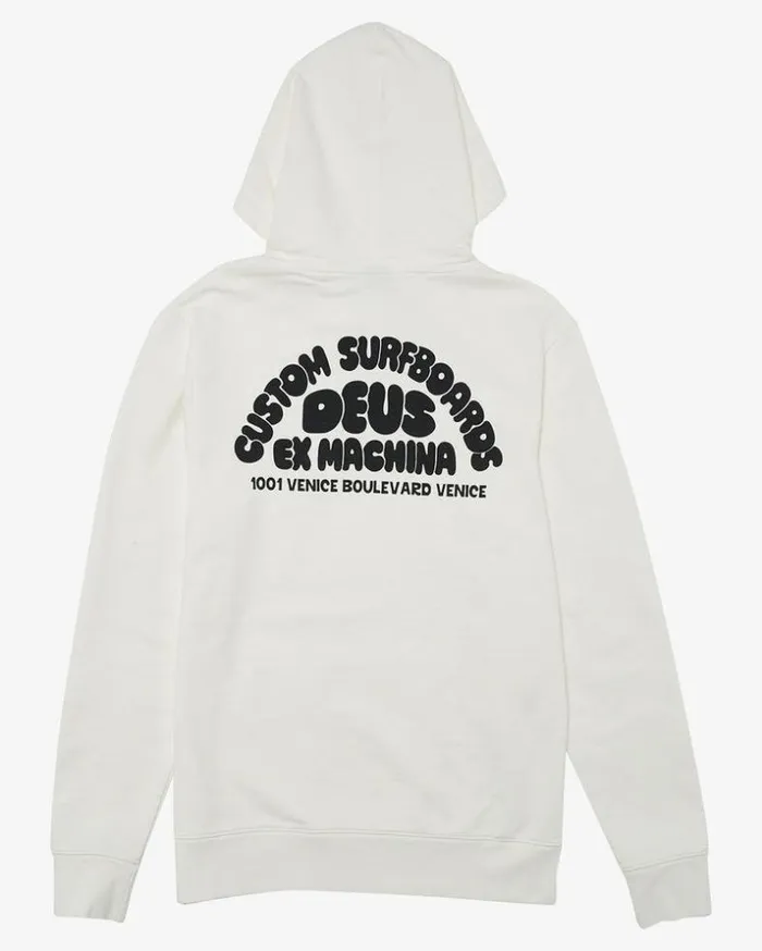 Mens Deus Ex Machina Hoodies and Sweaters Venice Surf Hoodie 8211 Vintage White Vintage White Mens Deus Ex Machina Hoodies and Sweaters Venice Surf Hoodie 8211 Vintage White Vintage White