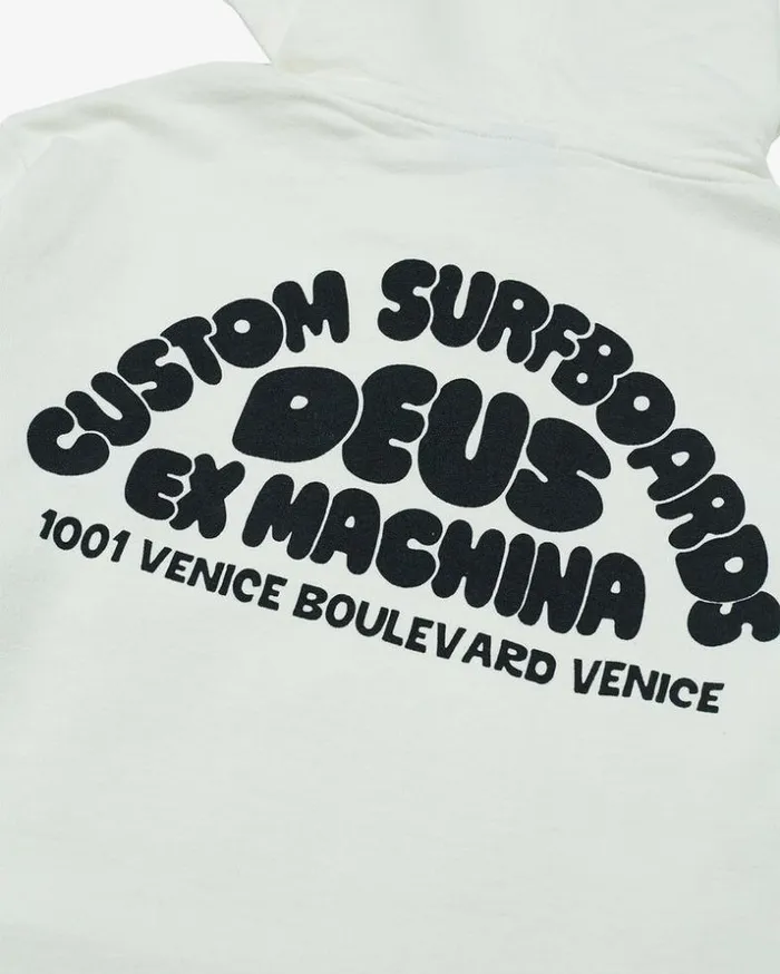 Mens Deus Ex Machina Hoodies and Sweaters Venice Surf Hoodie 8211 Vintage White Vintage White Mens Deus Ex Machina Hoodies and Sweaters Venice Surf Hoodie 8211 Vintage White Vintage White