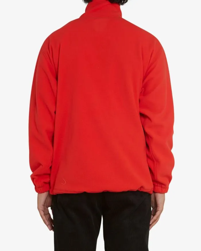 Mens Deus Ex Machina Jackets Ridgeline Fleece Pullover 8211 Blaze Orange Blaze Orange Mens Deus Ex Machina Jackets Ridgeline Fleece Pullover 8211 Blaze Orange Blaze Orange